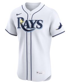 Alternative view of Tampa Bay Rays Nike Home Elite Jersey - White