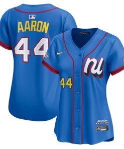 Hank Aaron National League Nike Women's 2025 All-Star Game Home Run Derby Jersey - Blue