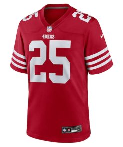 Alternative view of Jason Pinnock San Francisco 49ers Nike Team Game Jersey -  Scarlet