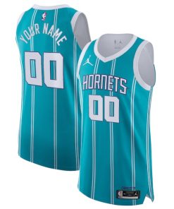 Charlotte Hornets Jordan Brand 2020/21 Authentic Custom Jersey Teal - Icon Edition