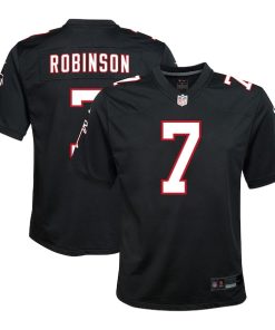 Bijan Robinson Atlanta Falcons Nike Youth Alternate Player Game Jersey - Black