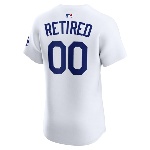 Los Angeles Dodgers Nike Home Elite Pick-A-Player Retired Roster Jersey - White - Image 3