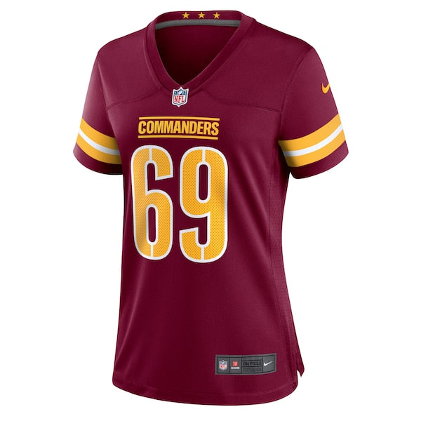 Tyler Larsen Washington Commanders Nike Women's Game Jersey - Burgundy - Image 2