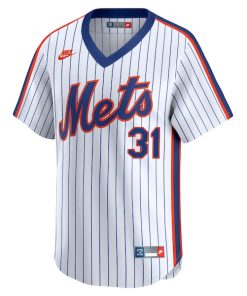 Alternative view of Mike Piazza New York Mets Nike Throwback Cooperstown Collection Limited Jersey - White
