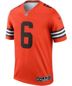 Alternative view of Baker Mayfield Cleveland Browns Nike Inverted Legend Jersey - Orange