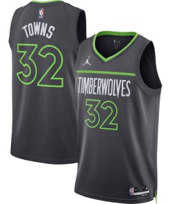 Karl-Anthony Towns Minnesota Timberwolves Jordan Brand Unisex Swingman Jersey - Statement Edition - Charcoal