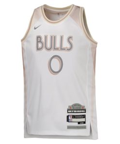 Alternative view of Coby White Chicago Bulls Nike Youth 2024/25 Swingman Player Jersey - City Edition - White