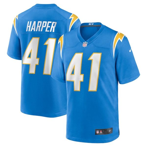Thomas Harper Los Angeles Chargers Nike Team Game Jersey - Powder Blue