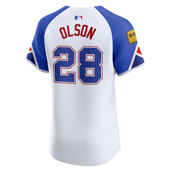 Matt Olson Atlanta Braves Nike City Connect Elite Jersey - White - Image 3