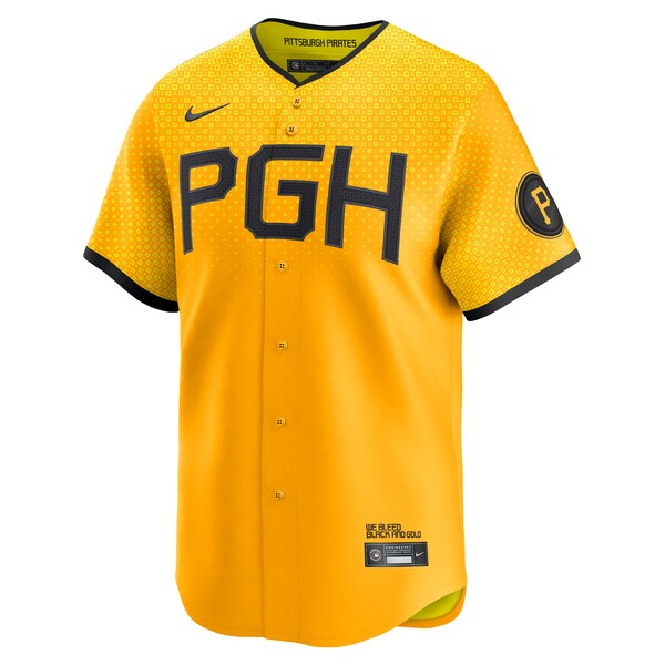 Paul Skenes Pittsburgh Pirates Nike City Connect Limited Player Jersey - Gold - Image 2