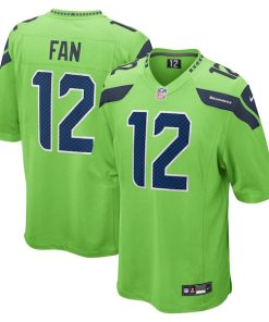 12th Fan Seattle Seahawks Nike  Game Jersey - Neon Green