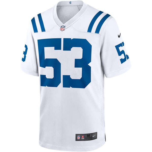 Shaquille Leonard Indianapolis Colts Nike Game Player Jersey - White/Royal - Image 3