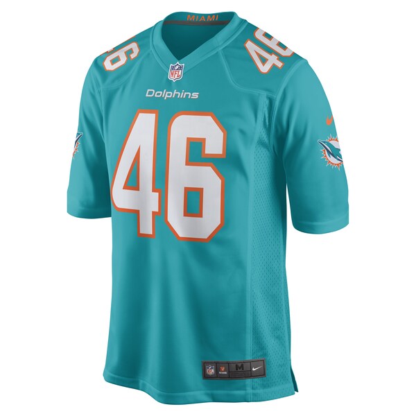 John Lovett Miami Dolphins Nike Game Player Jersey - Aqua - Image 2
