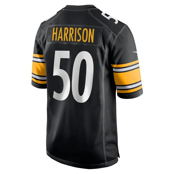 Malik Harrison Pittsburgh Steelers Nike Team Game Jersey - Black - Image 3