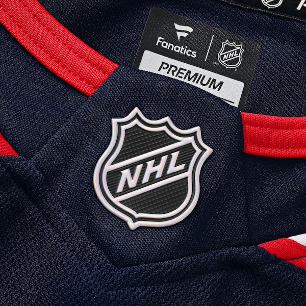 Columbus Blue Jackets Home Premium Custom Jersey - Navy/White - Image 6