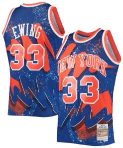 Patrick Ewing New York Knicks Hardwood Classics 1991/92 Hyper Hoops Swingman Jersey - Blue