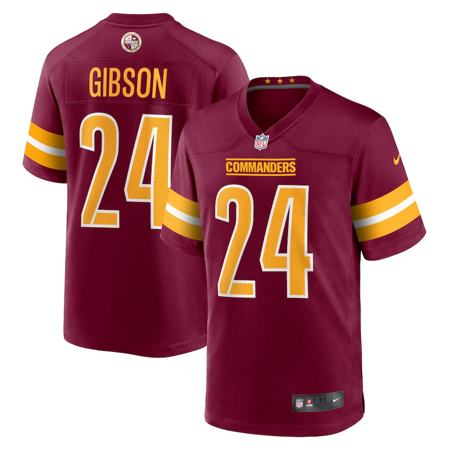Antonio Gibson Washington Commanders Nike Youth Game Jersey - Black/Burgundy/White - Image 6