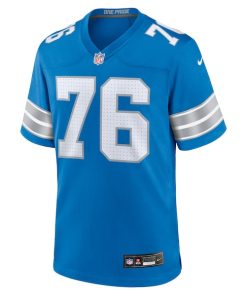 Alternative view of Raequan Williams Detroit Lions Nike Team Game Jersey -  Blue