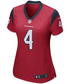 Alternative view of Deshaun Watson Houston Texans Nike Women's Team Color Game Jersey - Red