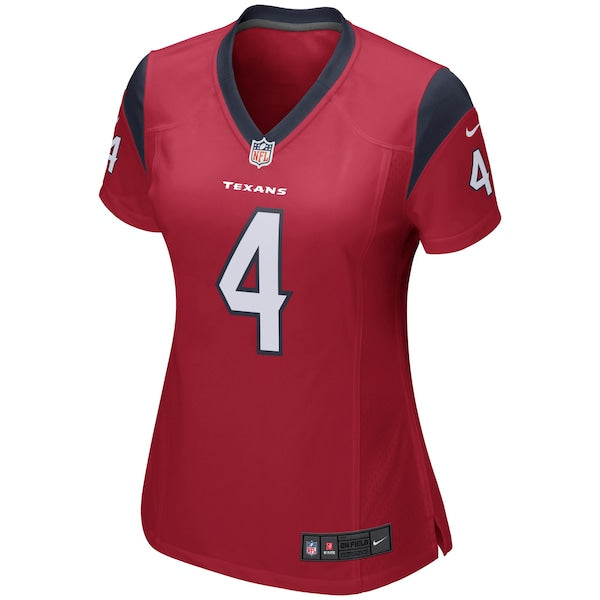Deshaun Watson Houston Texans Nike Women's Team Color Game Jersey - Red - Image 2