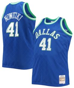 Dirk Nowitzki Dallas Mavericks Big & Tall 1998/99 NBA 75th Anniversary Diamond Swingman Jersey - Blue