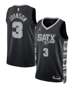 Keldon Johnson San Antonio Spurs Jordan Brand Unisex Swingman Jersey - Statement Edition - Black