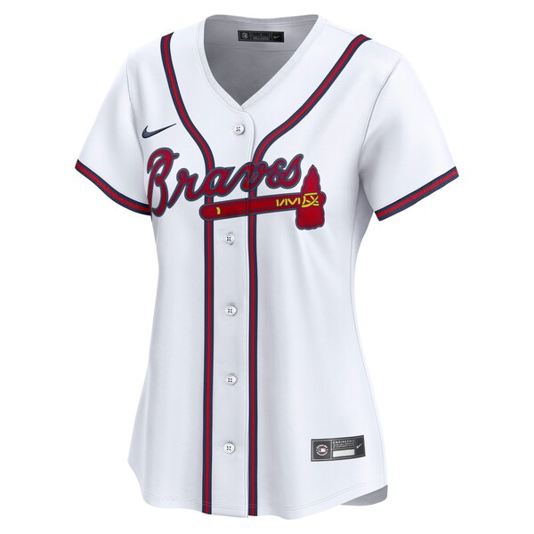Ozzie Albies Atlanta Braves Nike Women's Home Limited Player Jersey?ยจC White - Image 2