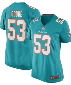 Cameron Goode Miami Dolphins Nike Women's Game Player Jersey - Aqua