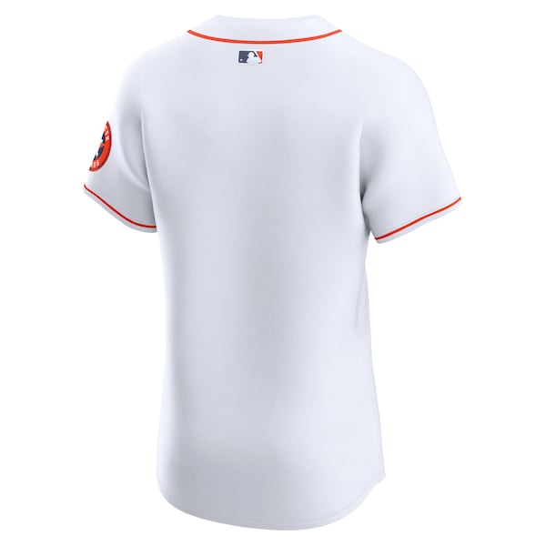 Houston Astros Nike Home Elite Jersey - White - Image 3