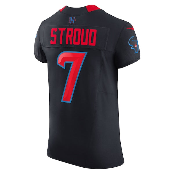 C.J. Stroud Houston Texans Nike Alternate 2 Vapor F.U.S.E. Elite Jersey - Navy/Red - Image 4