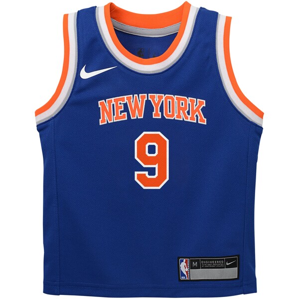 RJ Barrett New York Knicks Nike Preschool Swingman Player Jersey - Icon Edition - Blue - Image 2