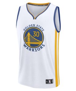Alternative view of Stephen Curry Golden State Warriors  Youth Fast Break Replica Jersey - Association Edition - White