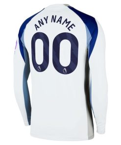 Alternative view of Tottenham Hotspur Nike 2025/26 Home Replica Long Sleeve Custom Jersey - White