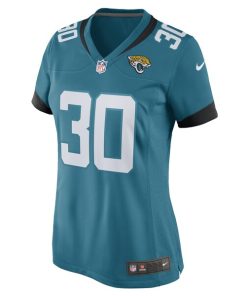 Alternative view of Montaric Brown Jacksonville Jaguars Nike Women's Game Player Jersey - Teal