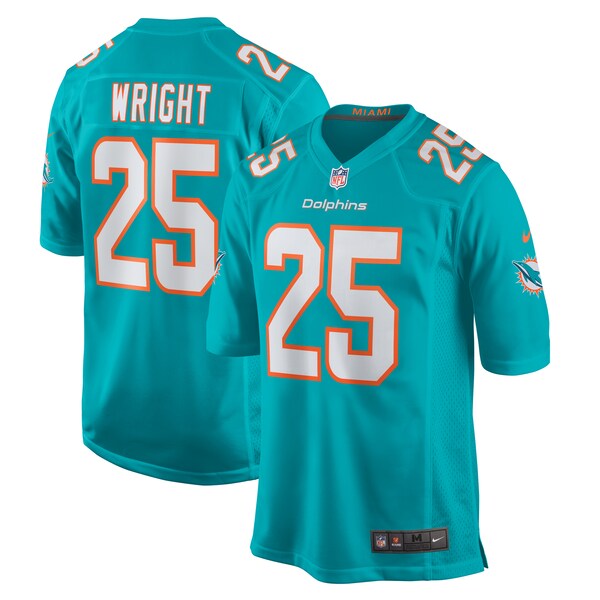 Jaylen Wright Miami Dolphins Nike Game Jersey - Aqua - Image 2