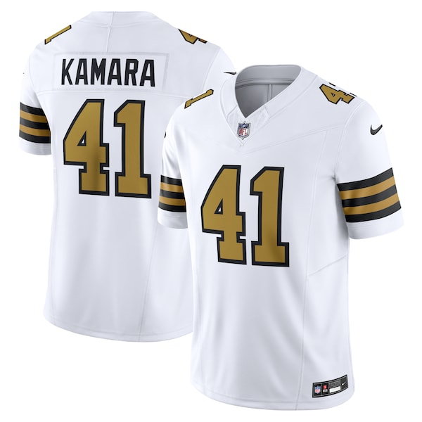 Alvin Kamara New Orleans Saints Nike Alternate Vapor F.U.S.E. Limited Jersey - White/Black - Image 2