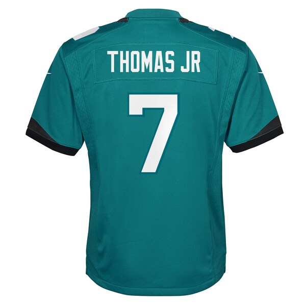 Brian Thomas Jr. Jacksonville Jaguars Nike Youth Team Game Jersey - Teal - Image 3