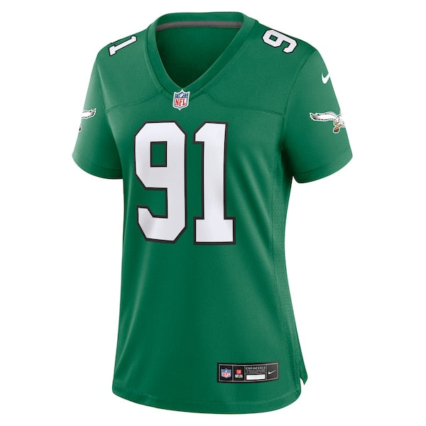 Fletcher Cox Philadelphia Eagles Nike Women's Alternate Game Jersey - Kelly Green - Image 2