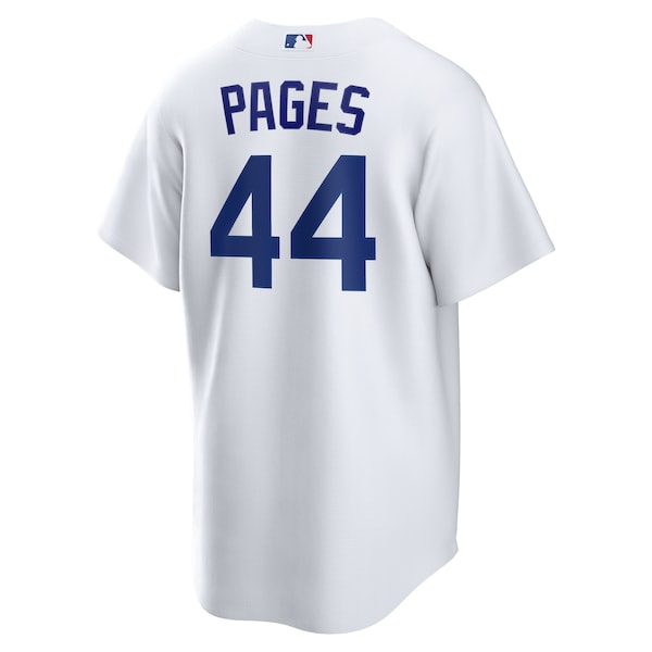 Andy Pages Los Angeles Dodgers Nike Home Replica Jersey - White - Image 3