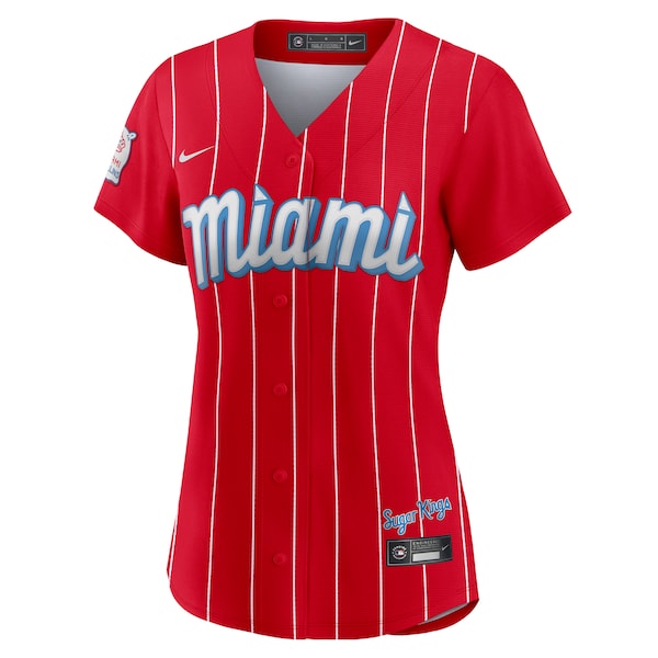 Brian Anderson Miami Marlins Nike Women's City Connect Replica Player Jersey - Red - Image 2