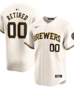 Milwaukee Brewers Nike Home Limited Pick-A-Player Retired Roster Jersey - Cream