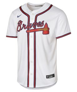 Alternative view of Ronald Acu?a Jr. Atlanta Braves Nike Youth Home Limited Player Jersey - White
