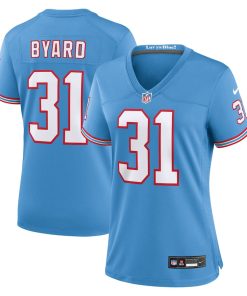 Kevin Byard Tennessee Titans Nike Women's Oilers Throwback Player Game Jersey - Light Blue