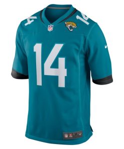 Alternative view of Elijah Cooks Jacksonville Jaguars Nike Team Game Jersey -  Teal