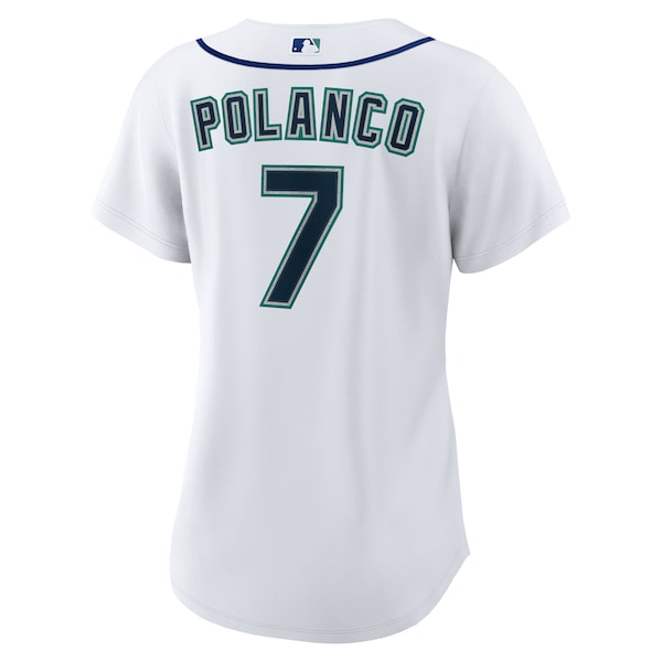 Jorge Polanco Seattle Mariners Nike Women's Home Replica Jersey - White - Image 2