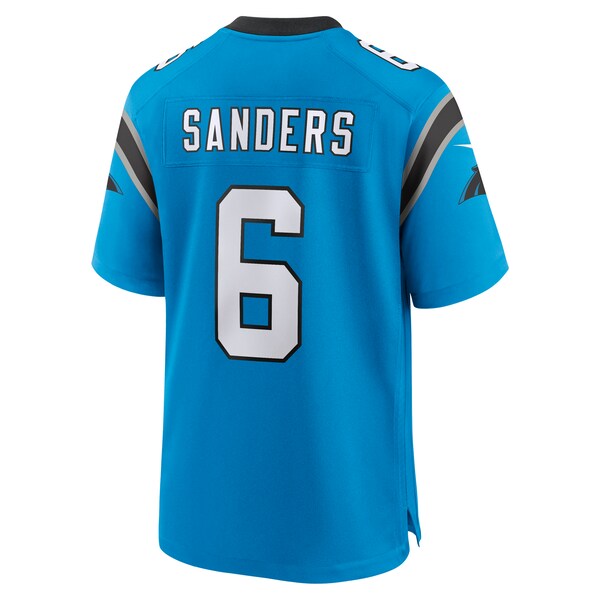 Miles Sanders Carolina Panthers Nike Team Game Jersey - Blue/Black - Image 4