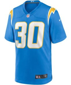 Alternative view of Austin Ekeler Los Angeles Chargers Nike Game Player Jersey - Powder Blue