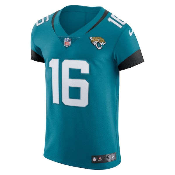 Trevor Lawrence Jacksonville Jaguars Nike Vapor Elite Jersey - Teal/Black - Image 3
