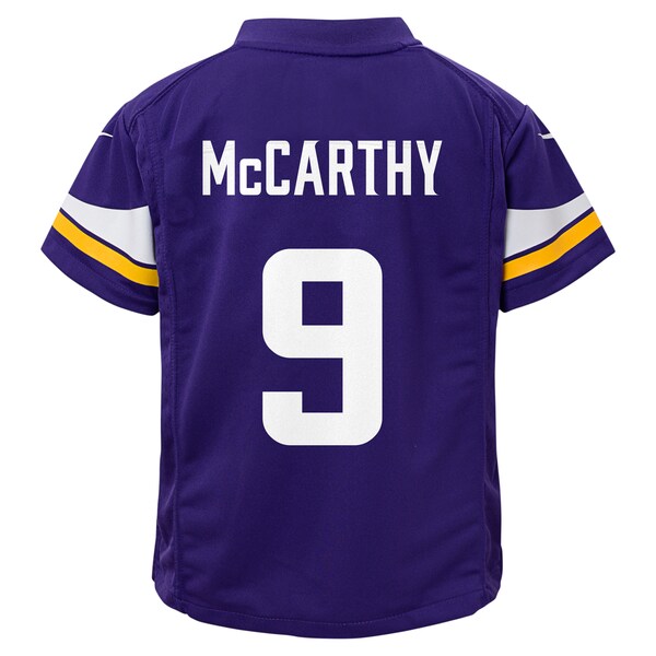 J.J. McCarthy Minnesota Vikings Nike Preschool Player Game Jersey - Purple - Image 3