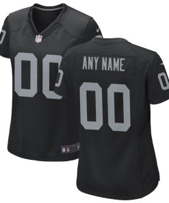 Las Vegas Raiders Nike Women's Custom Game Jersey - Black